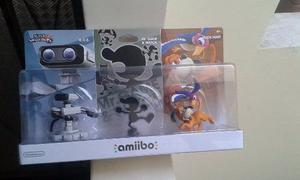 Amiibo Smash Retro Pack Wiiu Nintendo Nuevo Sellado Tri Pack