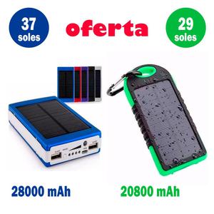 cargador portatil solar y corriente bateria de  y