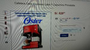 Cafetera Primalatte Oster Silver