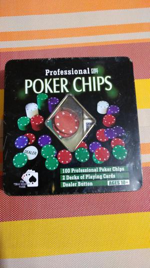 Juego de Poker Cartas Fichas