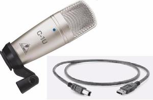 Microfono De Condensador Usb Behringer C1u Directo A Pc