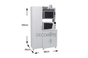 Mueble De Cocina - Porta Microondas De Melamina De 18mm