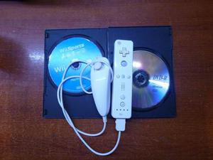 Wii Mando Remote Mas Nunchuck Y Juegos