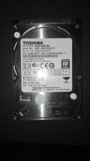 Remato: Disco Duro Sata Toshiba 500GB para Laptop