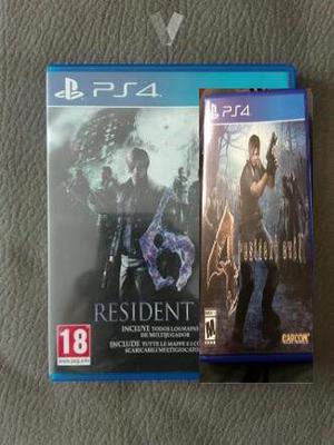 Remato Resident Evil 6 Y Resident Evil 4 PS4