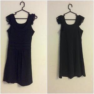 Vestido Negro con Mangas