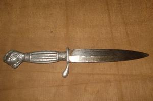 Cuchillo Antiguo De Aluminio Garra De Águila