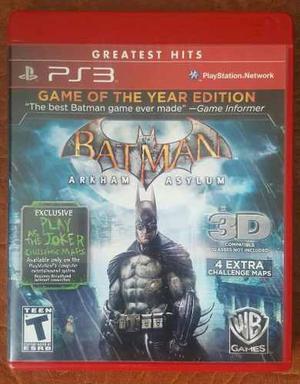 Juegos Ps3 - Batman Arkham Asylum