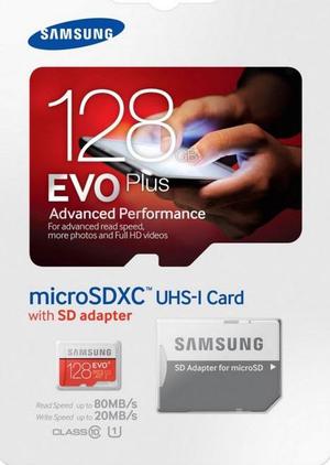 Memorias Micro SD Samsung 128GB EVO PLUS Micro SDXC con