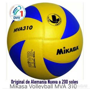 Pelota De Volleyball Mikasa Y Rodilleras Alemanas Nuevos