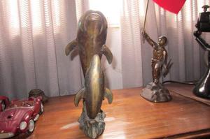 Escultura De Bronce Delfin