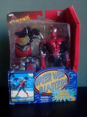 Spiderman water web blasters marca Toy Biz de marvel comic