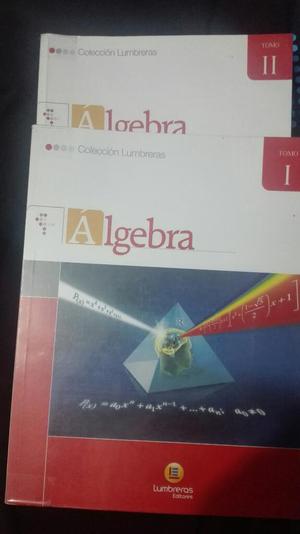 Vendo Libro Lumbreras,algebra Tomo 1y2