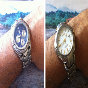 Pack Reloj Fossil Y Reloj Seiko S/ 500.