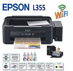 Impresora Epson Multifuncional L355 Sublimado Tcontinua