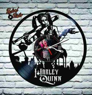 Reloj De Vinilo Retro Harley Quinn