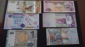 Billetes Unc Rusia, Kuwait, Arabia Saudi, Libia,eua, Azer.