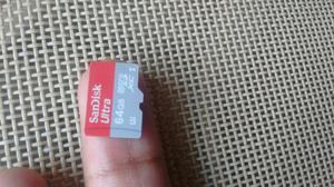 Micro Sd Sandisk Ultra 64gb Como Nuevo