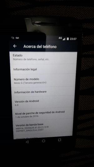 Motorola Moto G3 Tercera Generacion