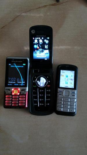 Sony Ericsson Motorola Nokia Detalle