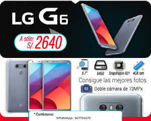 LG G6 64Gb 4Gb RAM Dual Sim S/ 