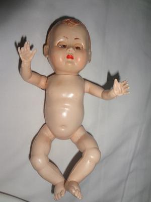 Muñeca Antigua Rosebud Hecho En Inglaterra-coleccionable