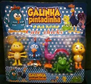 Set De Personajes De Gallina Pintadita
