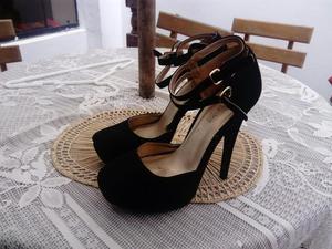 Zapatos Talla 37 Taco 12 Platanitos