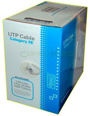 Cable De Red Utp Cat. 5e Energit Gris En Caja De 305 Metros
