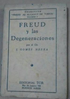 Libro Antiguo Freud Y Las Degeneraciones