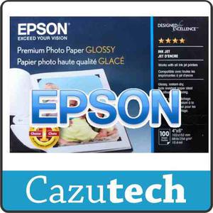 Papel Fotografico Epson Premium Glossy 4x Hojas