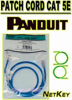 Cable De Red Patch Cord Cat5e Panduit Azul Blanco 3 5 7 Pies