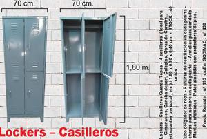 Locker Metálico Casillero Vestuario 4 Puertas