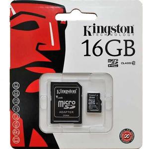 Memoria Micro Sd Hc 16 Gb Clase 4 Kingston Original Sellada