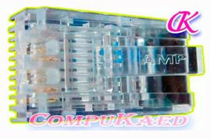 Plug O Conector Rj-45 Cat 5e Caja X 100 Unidades Generico
