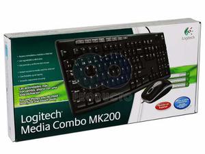 Teclado+mouse Logitech Media Combo Mk200