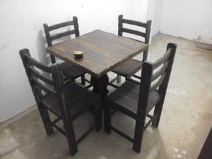 mesas rusticas para restaurante 65 cm x 65 cm