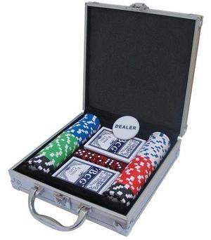 poker x 100 piesas con maletín