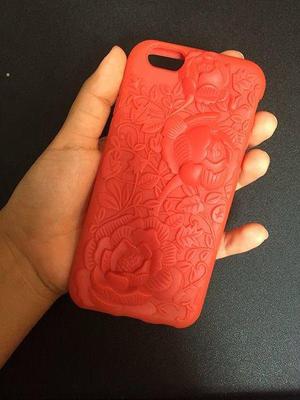Case Silicona Flores 3D Iphone 6