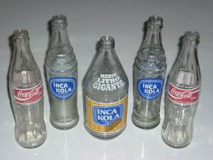 Antiguas Botellas De Gaseosa Coca Cola / Inca Kola