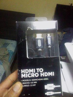 Cable Hdmi A Micro Hdmi Nuevo