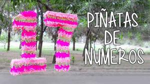 Piñatas De Numeros Personalizadas Oferta Especial