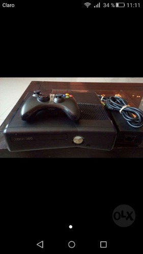 Xbox 360 Slim Con Mando Y Accesorios