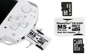 Adaptador Pro Duo Hasta 32 Gb Micro Sd, Psp,camara Digital