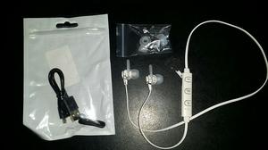 Bluetooth Stereo Auriculares Blancos New