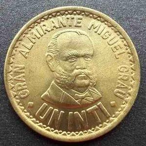 Moneda Un (1) Inti De Latón