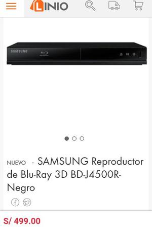 Samsumg Bluray 3d Bd- Jr Nuevo