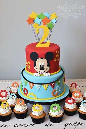 Torta Mickey Cupcake Cakepops Tematica Decoradas Baby