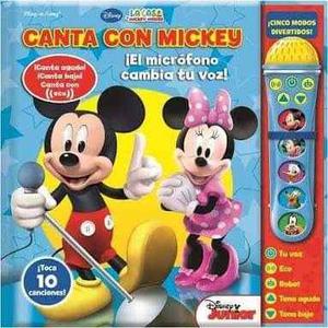 Juguete Micrófono Cambia Voz + 10 Sonidos Disney Mickey
