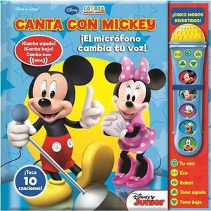 Libro Juguete Micrófono Cambia Voz 10 Sonidos Disney Mickey